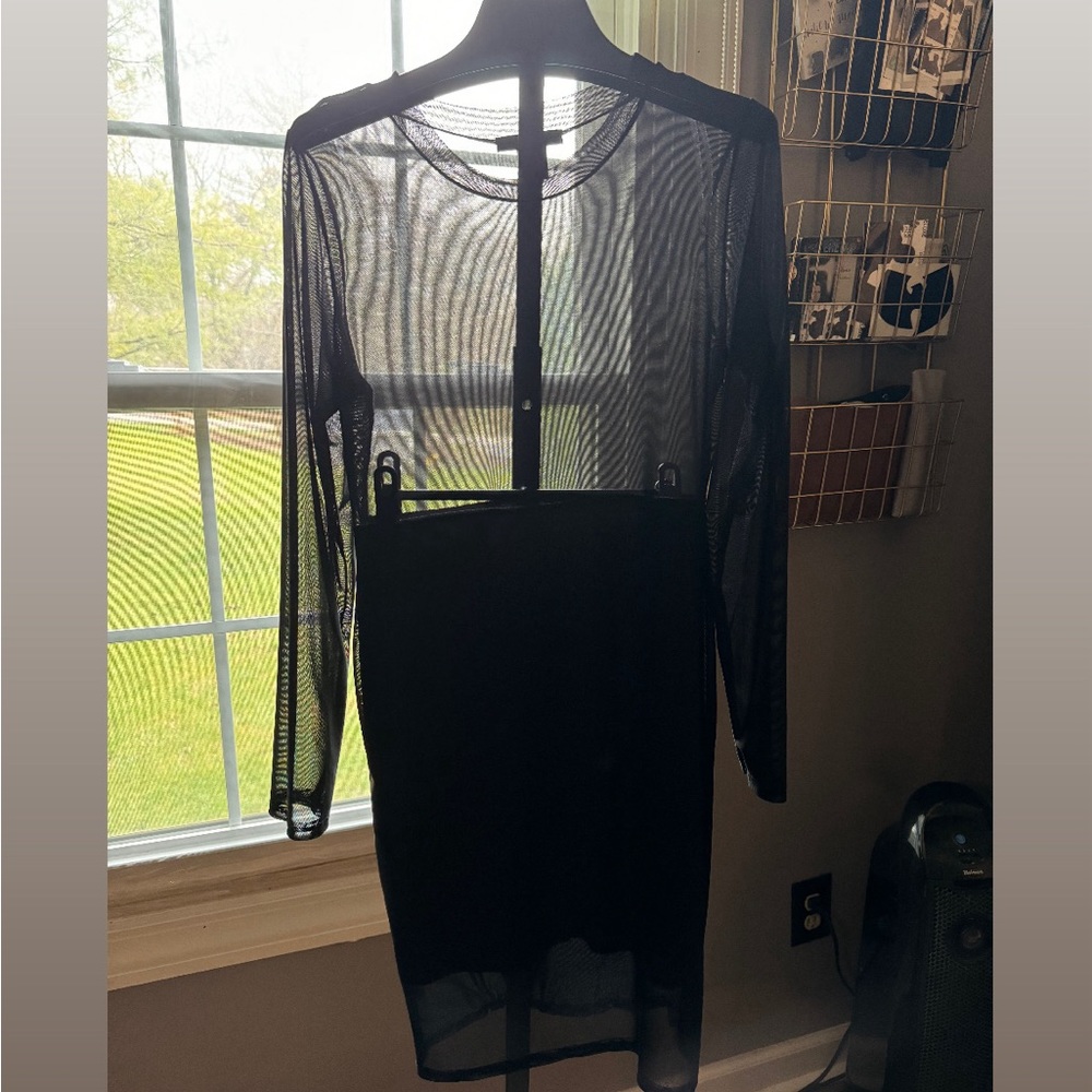 Black Sheer Lightweight Dress